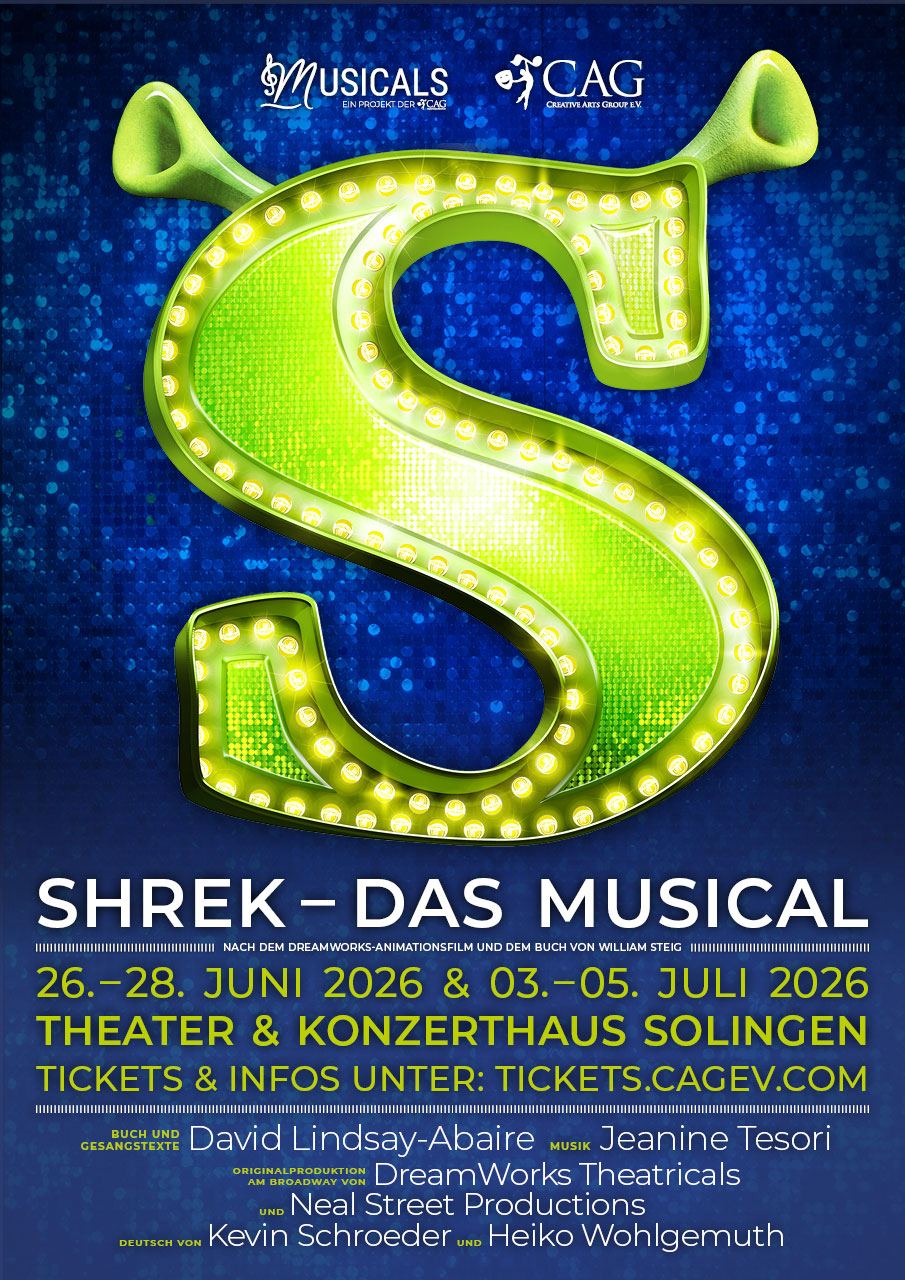 Melde Dich jetzt an für Shrek – Das Musical!