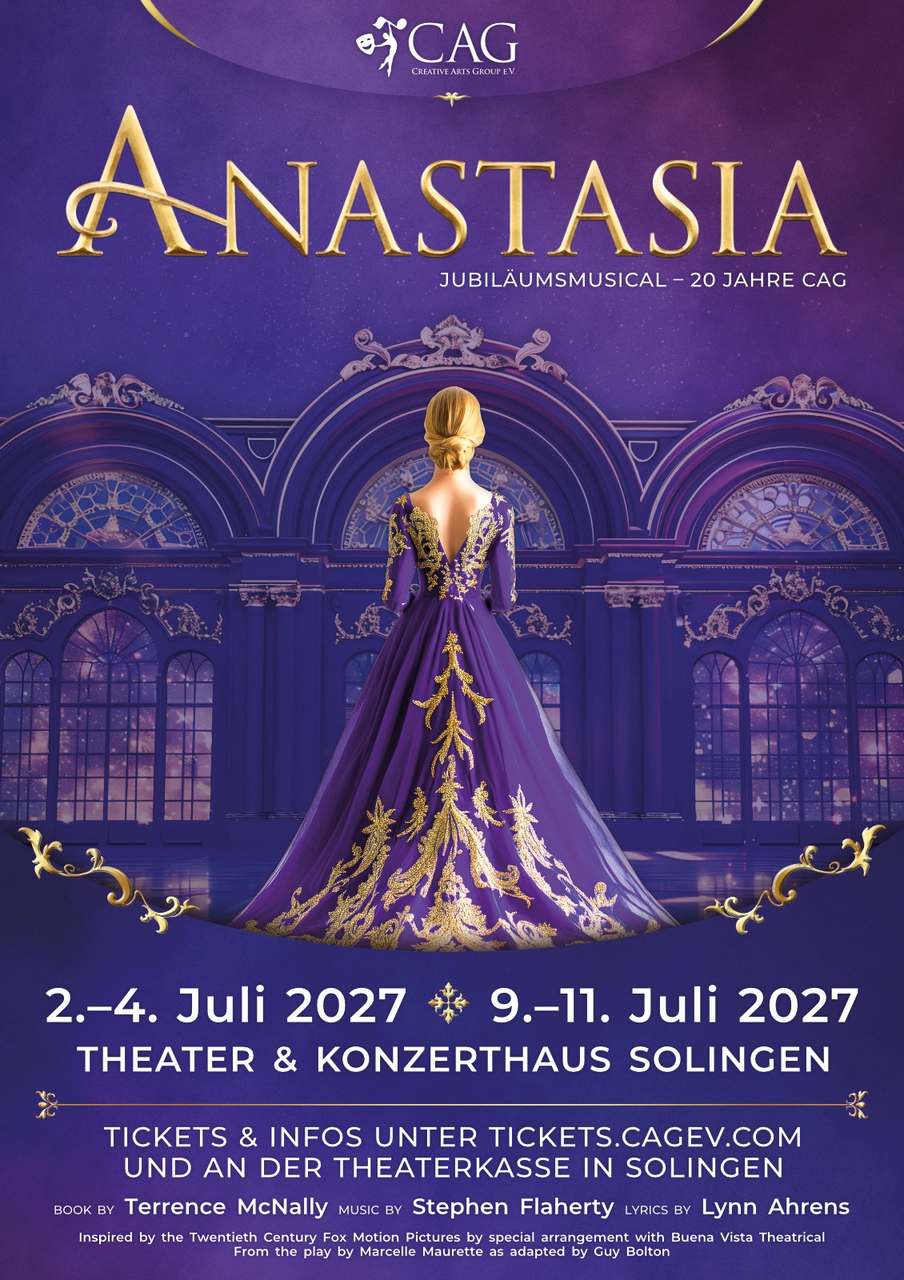 ANASTASIA – Das Broadway-Musical zum 20-jährigen Jubiläum der CAG