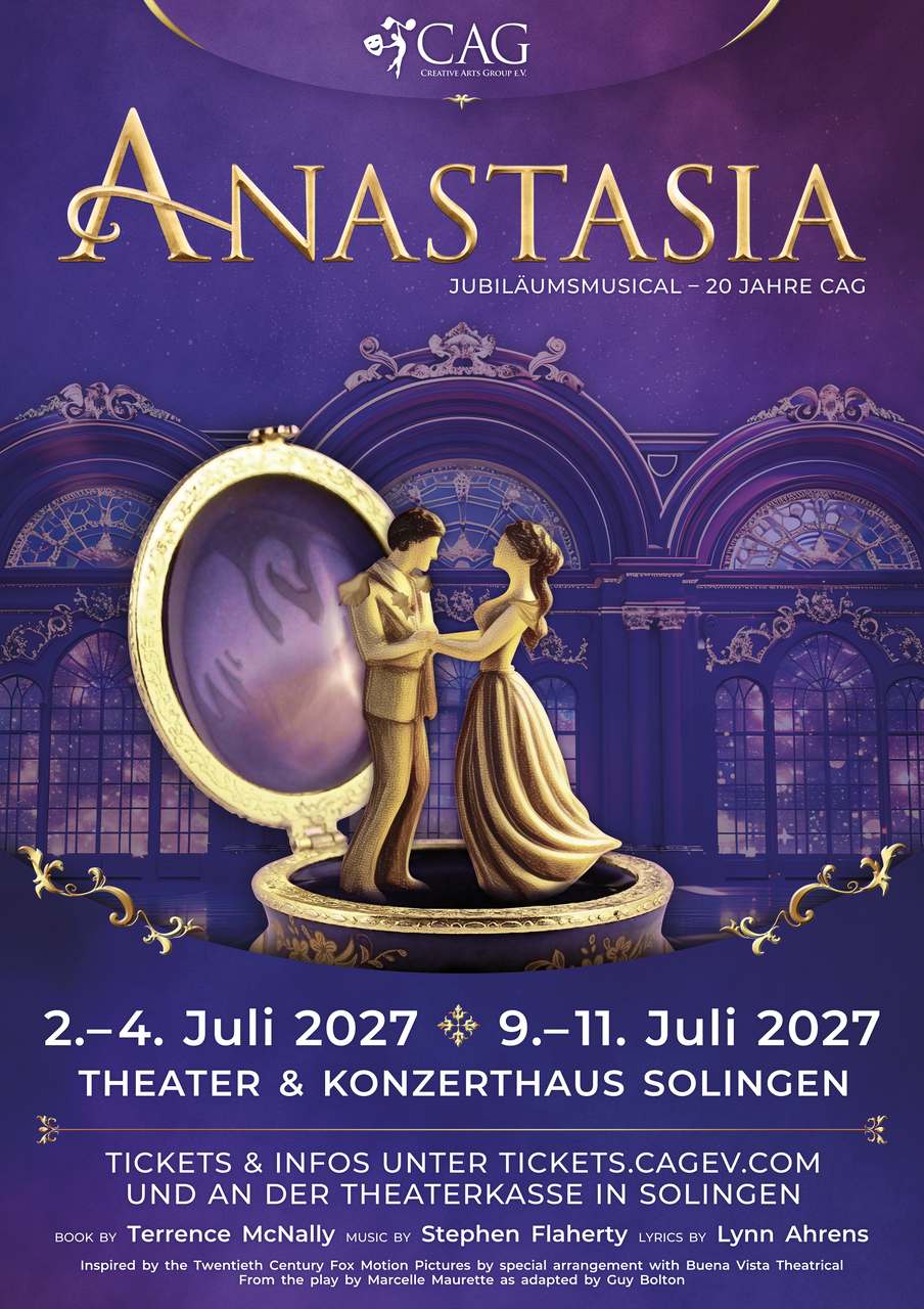 ANASTASIA – Das Broadway-Musical zum 20-jährigen Jubiläum der CAG